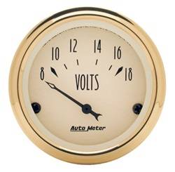 Auto Meter - Golden Oldies Voltmeter Gauge - Auto Meter 1592 UPC: 046074015922 - Image 1