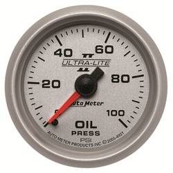 Auto Meter - Ultra-Lite II Mechanical Oil Pressure Gauge - Auto Meter 4921 UPC: 046074049217 - Image 1