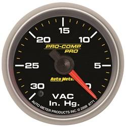 Auto Meter - Pro-Comp Pro Vacuum Gauge - Auto Meter 8771 UPC: 046074087714 - Image 1
