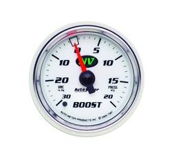 Auto Meter - NV Mechanical Boost/Vacuum Gauge - Auto Meter 7307 UPC: 046074073076 - Image 1