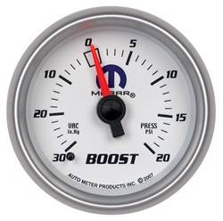 Auto Meter - MOPAR Mechanical Boost/Vacuum Gauge - Auto Meter 880026 UPC: 046074154638 - Image 1