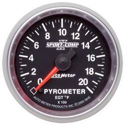 Auto Meter - Sport-Comp II Electric Pyrometer Gauge Kit - Auto Meter 3645 UPC: 046074036453 - Image 1