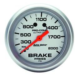 Auto Meter - Ultra-Lite Mechanical Brake Pressure Gauge - Auto Meter 4426 UPC: 046074044267 - Image 1