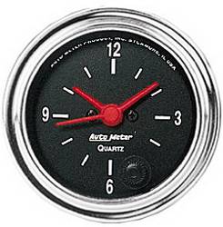Auto Meter - Traditional Chrome Clock - Auto Meter 2585 UPC: 046074025853 - Image 1