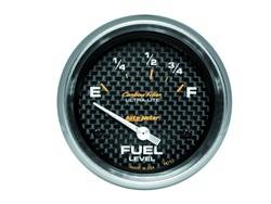 Auto Meter - Carbon Fiber Electric Fuel Level Gauge - Auto Meter 4815 UPC: 046074048159 - Image 1