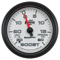 Auto Meter - Phantom II Mechanical Boost/Vacuum Gauge - Auto Meter 7801 UPC: 046074078019 - Image 1