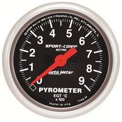 Auto Meter - Sport-Comp Electric Pyrometer Gauge Kit - Auto Meter 3344-M UPC: 046074134104 - Image 1