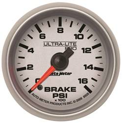 Auto Meter - Ultra-Lite Pro Brake Pressure Gauge - Auto Meter 8926 UPC: 046074089268 - Image 1