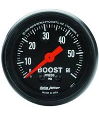 Auto Meter - Z-Series Mechanical Boost Gauge - Auto Meter 2617 UPC: 046074026171 - Image 1