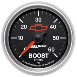 Auto Meter - GM Series Mechanical Boost Gauge - Auto Meter 3605-00406 UPC: 046074136061 - Image 1