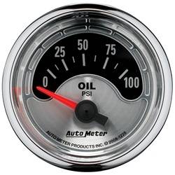 Auto Meter - American Muscle Oil Pressure Gauge - Auto Meter 1226 UPC: 046074012266 - Image 1