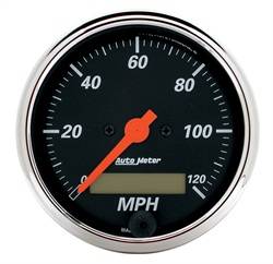 Auto Meter - Designer Black Electric Programmable Speedometer - Auto Meter 1487 UPC: 046074014871 - Image 1
