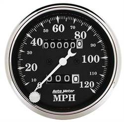 Auto Meter - Old Tyme Black Mechanical Speedometer - Auto Meter 1796 UPC: 046074017964 - Image 1