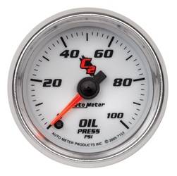 Auto Meter - C2 Electric Oil Pressure Gauge - Auto Meter 7153 UPC: 046074071539 - Image 1