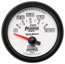 Auto Meter - Phantom II Electric Oil Pressure Gauge - Auto Meter 7527 UPC: 046074075278 - Image 1