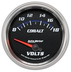 Auto Meter - Cobalt Electric Voltmeter Gauge - Auto Meter 7991 UPC: 046074079917 - Image 1