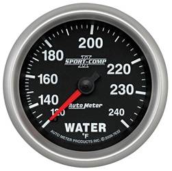 Auto Meter - Sport-Comp II Mechanical Water Temperature Gauge - Auto Meter 7632 UPC: 046074076329 - Image 1