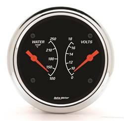 Auto Meter - Designer Black Water Temperature Gauge - Auto Meter 1430 UPC: 046074014307 - Image 1