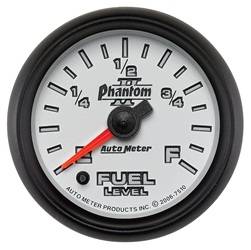 Auto Meter - Phantom II Electric Programmable Fuel Level Gauge - Auto Meter 7510 UPC: 046074075100 - Image 1