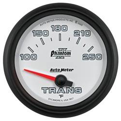 Auto Meter - Phantom II Electric Transmission Temperature Gauge - Auto Meter 7857 UPC: 046074078576 - Image 1