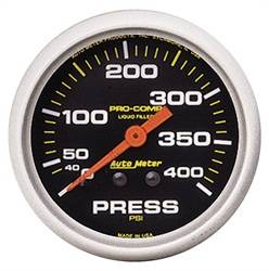 Auto Meter - Pro-Comp Liquid-Filled Mechanical Pressure Gauge - Auto Meter 5424 UPC: 046074054242 - Image 1