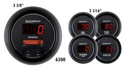 Auto Meter - Sport-Comp Digital 5 Gauge Set Fuel/Oil/Speedo/Volt/Water - Auto Meter 6300 UPC: 046074063008 - Image 1