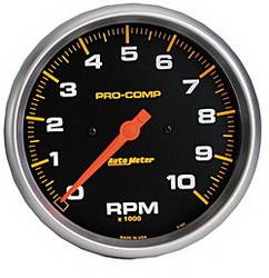 Auto Meter - Pro-Comp Electric In-Dash Tachometer - Auto Meter 5160 UPC: 046074051609 - Image 1