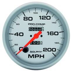 Auto Meter - Ultra-Lite In-Dash Mechanical Speedometer - Auto Meter 4496 UPC: 046074044960 - Image 1