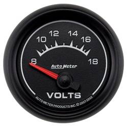 Auto Meter - ES Electric Voltmeter - Auto Meter 5992 UPC: 046074059926 - Image 1
