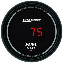 Auto Meter - Sport-Comp Digital Programmable Fuel Level Gauge - Auto Meter 6310 UPC: 046074063107 - Image 1