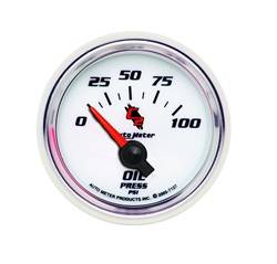 Auto Meter - C2 Electric Oil Pressure Gauge - Auto Meter 7127 UPC: 046074071270 - Image 1