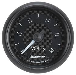 Auto Meter - GT Series Electric Voltmeter Gauge - Auto Meter 8091 UPC: 046074080913 - Image 1
