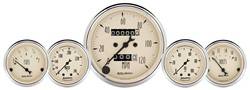 Auto Meter - Antique Beige 5 Gauge Set Fuel/Oil/Speedo/Volt/Water - Auto Meter 1811 UPC: 046074018114 - Image 1