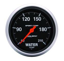 Auto Meter - Sport-Comp Electric Low Temperature Water Gauge - Auto Meter 3569 UPC: 046074035692 - Image 1