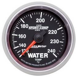Auto Meter - Sport-Comp II Mechanical Water Temperature Gauge - Auto Meter 3632 UPC: 046074036323 - Image 1