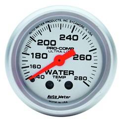 Auto Meter - Ultra-Lite Mechanical Water Temperature Gauge - Auto Meter 4331 UPC: 046074043314 - Image 1