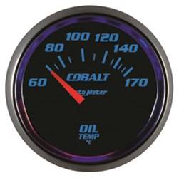 Auto Meter - Cobalt Electric Oil Temperature Gauge - Auto Meter 6148-M UPC: 046074140297 - Image 1