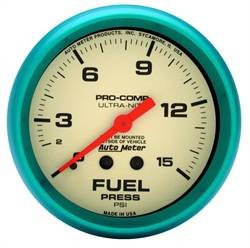Auto Meter - Ultra-Nite Fuel Pressure Gauge - Auto Meter 4211 UPC: 046074042119 - Image 1