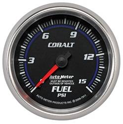 Auto Meter - Cobalt Mechanical Fuel Pressure Gauge - Auto Meter 7911 UPC: 046074079115 - Image 1