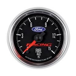 Auto Meter - Ford Racing Series Electric Fuel Pressure Gauge - Auto Meter 880107 UPC: 046074140198 - Image 1