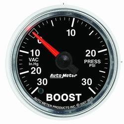 Auto Meter - GS Electric Boost/Vacuum Gauge - Auto Meter 3859 UPC: 046074038594 - Image 1