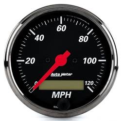 Auto Meter - Designer Black Electric Programmable Speedometer - Auto Meter 1488 UPC: 046074014888 - Image 1