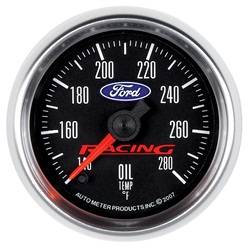 Auto Meter - Ford Racing Series Electric Oil Temperature Gauge - Auto Meter 880079 UPC: 046074140075 - Image 1