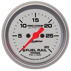 Auto Meter - Ultra-Lite Fuel Rail Pressure Gauge - Auto Meter 4386 UPC: 046074043864 - Image 1