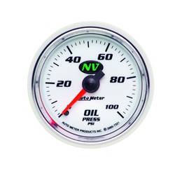 Auto Meter - NV Mechanical Oil Pressure Gauge - Auto Meter 7321 UPC: 046074073212 - Image 1