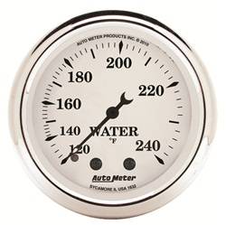 Auto Meter - Old Tyme White Mechanical Water Temperature Gauge - Auto Meter 1632 UPC: 046074016325 - Image 1