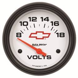 Auto Meter - GM Series Electric Voltmeter Gauge - Auto Meter 5891-00406 UPC: 046074136399 - Image 1