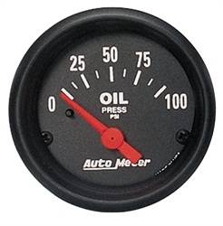 Auto Meter - Z-Series Electric Oil Pressure Gauge - Auto Meter 2634 UPC: 046074026348 - Image 1