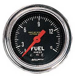 Auto Meter - Traditional Chrome Mechanical Fuel Pressure Gauge - Auto Meter 2411 UPC: 046074024115 - Image 1