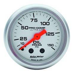 Auto Meter - Ultra-Lite Mechanical Oil Pressure Gauge - Auto Meter 4323 UPC: 046074043239 - Image 1